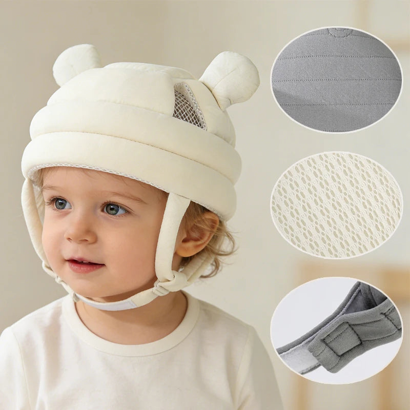 360° Baby Head Protection Hat – Anti-Fall & Anti-Collision Safety Helmet for First Walkers | Breathable Toddler Head Protector