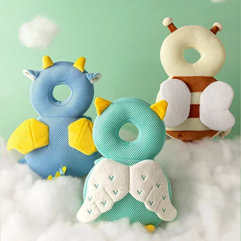 1-3 Years Baby Head Protection Cushion | Cute Cartoon Safety Pillow for Toddlers | Anti-Fall Protective Backpack for Walking & Crawling