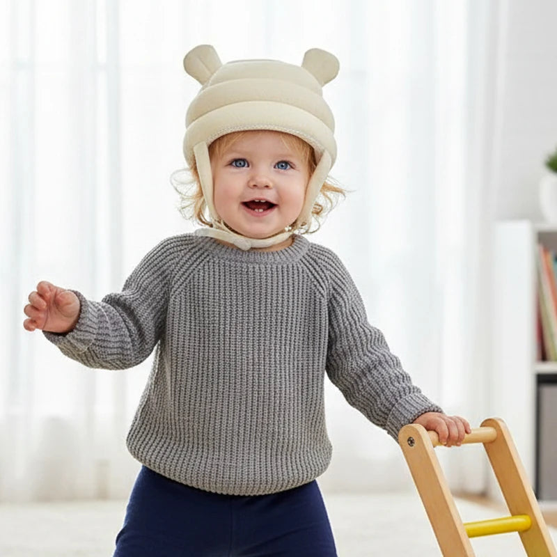 360° Baby Head Protection Hat – Anti-Fall & Anti-Collision Safety Helmet for First Walkers | Breathable Toddler Head Protector